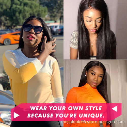 Cuticle Aligned Raw Virgin Human Hair Eurasian 16 Inches 4X4 Breathable Lace Front Wig